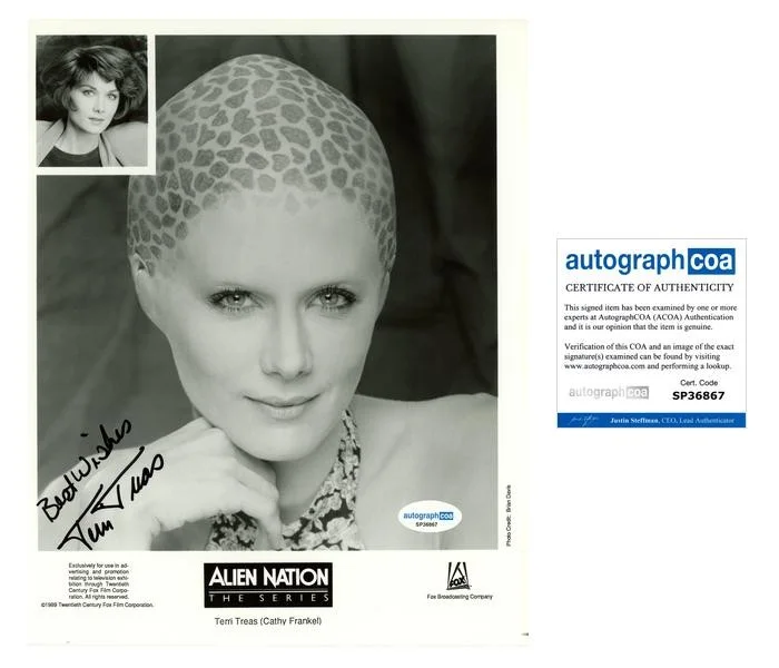 Terri Treas — Terri Treas "Alien Nation" AUTOGRAPH Signed 'Cathy Frankel' 8x10 Photo ACOA
