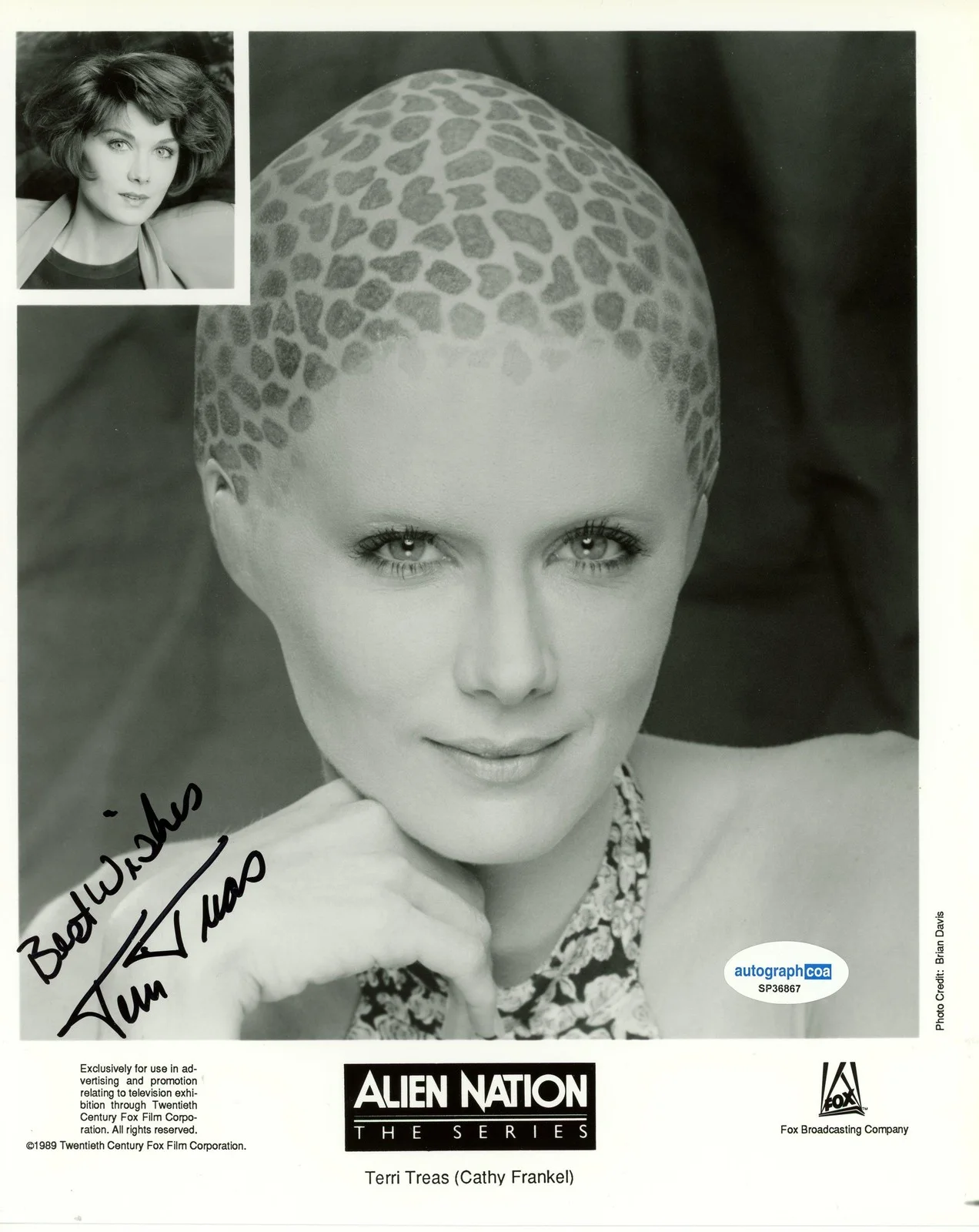 Terri Treas — Terri Treas "Alien Nation" AUTOGRAPH Signed 'Cathy Frankel' 8x10 Photo ACOA, изображение 2