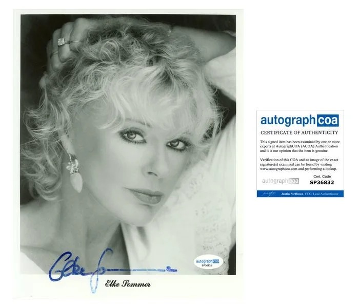 Elke Sommer — Elke Sommer "A Shot in the Dark" AUTOGRAPH Signed Autographed 8x10 Photo ACOA