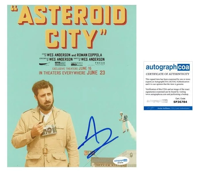 Jason Schwartzman — Jason Schwartzman "Asteroid City" AUTOGRAPH Signed 'Augie' 8x10 Photo ACOA