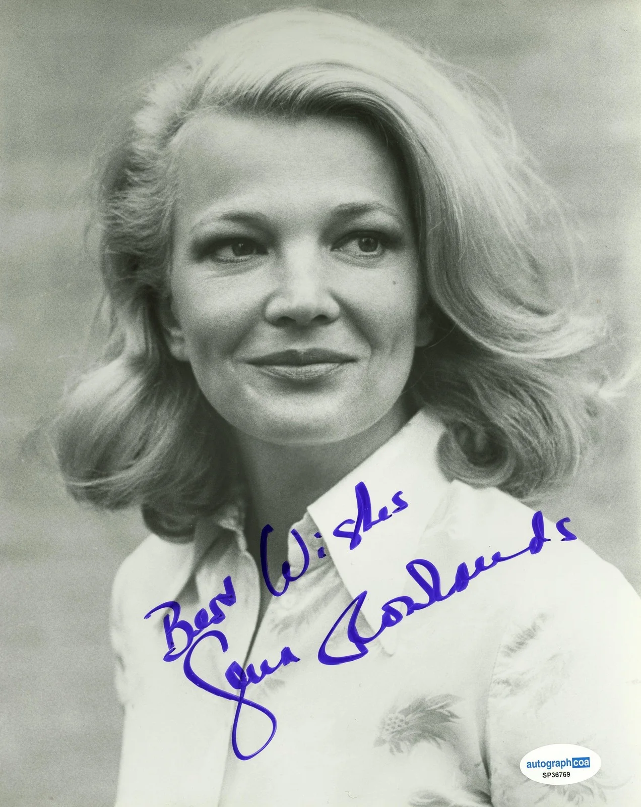 Gena Rowlands — Gena Rowlands "Gloria" AUTOGRAPH Signed Autographed 8x10 Photo ACOA, изображение 2