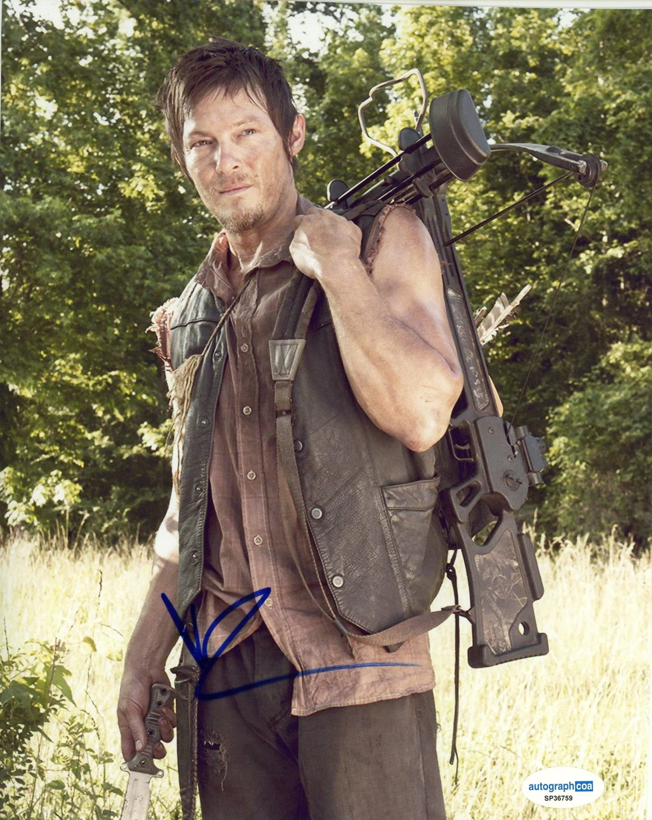 Norman Reedus — Norman Reedus "The Walking Dead" AUTOGRAPH Signed Daryl Dixon 8x10 Photo E ACOA, image 2