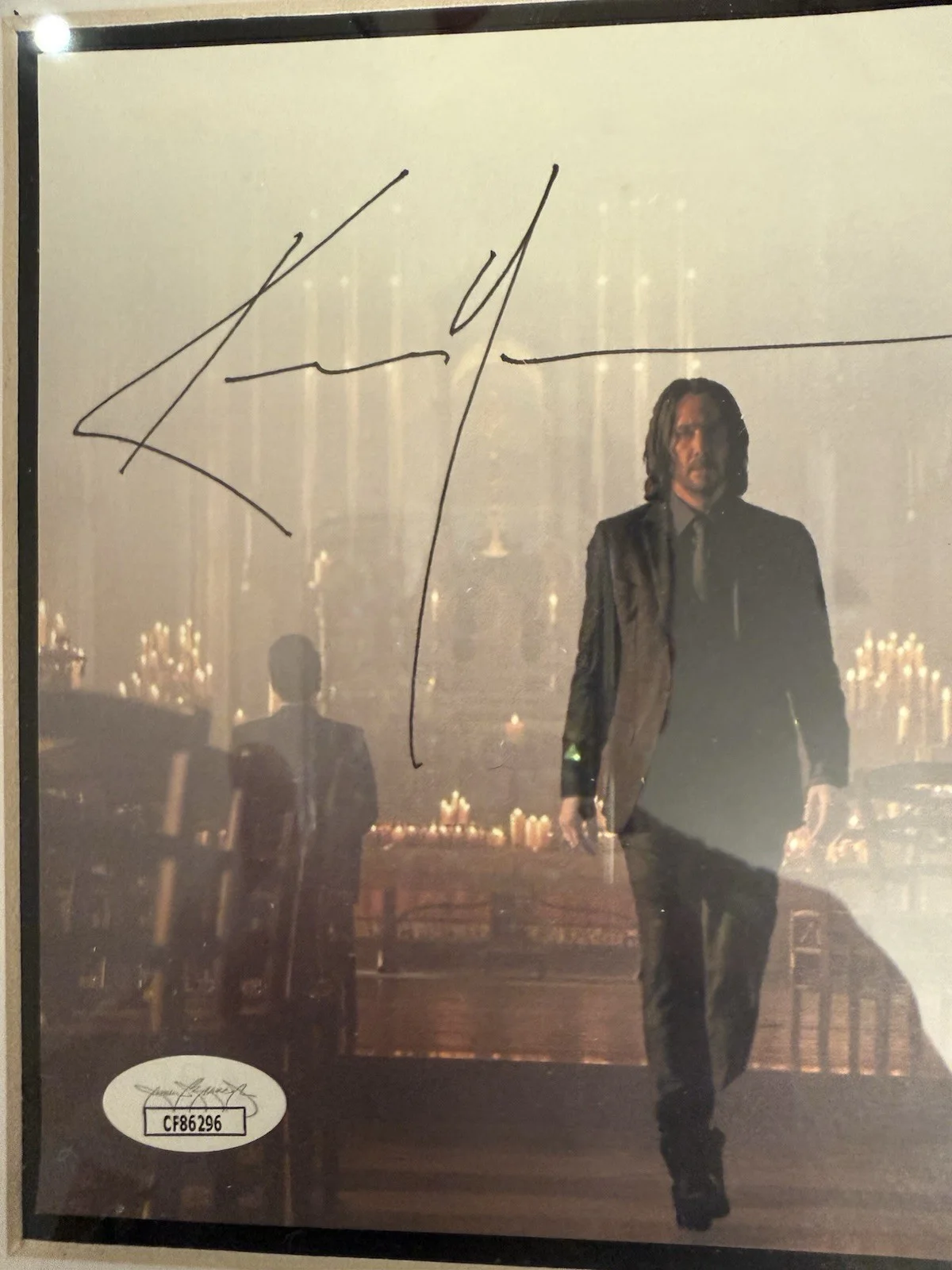 Keanu Reeves — Keanu Reeves Signed John Wick Photo Print JSA., image 3