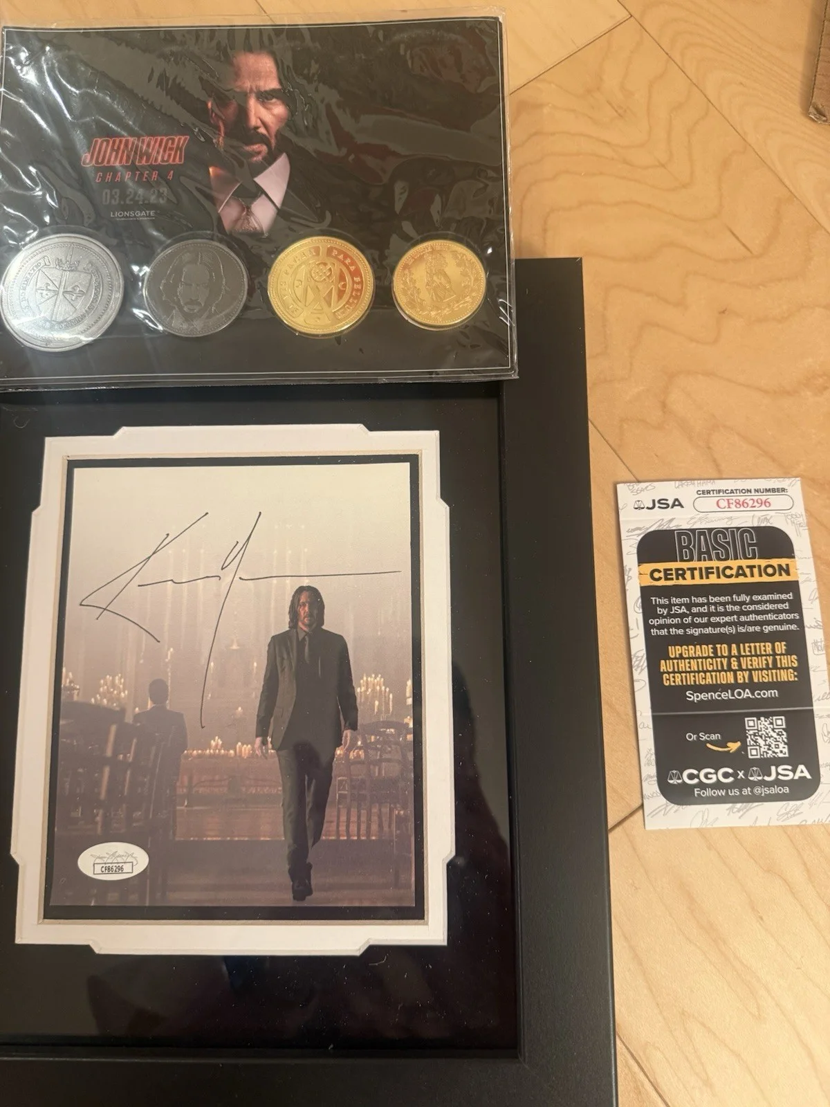 Keanu Reeves — Keanu Reeves Signed John Wick Photo Print JSA., image 5