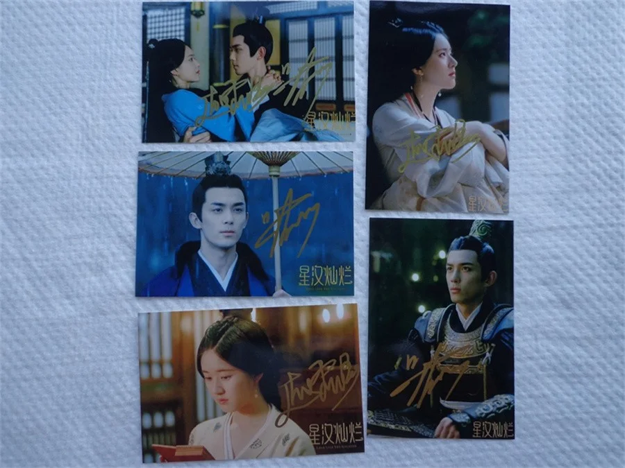 Zhao Lusi, Wulei — Love Like The Galaxy Zhao Lusi Wulei Autographed Signature Photo 6" Signed Photo, изображение 3