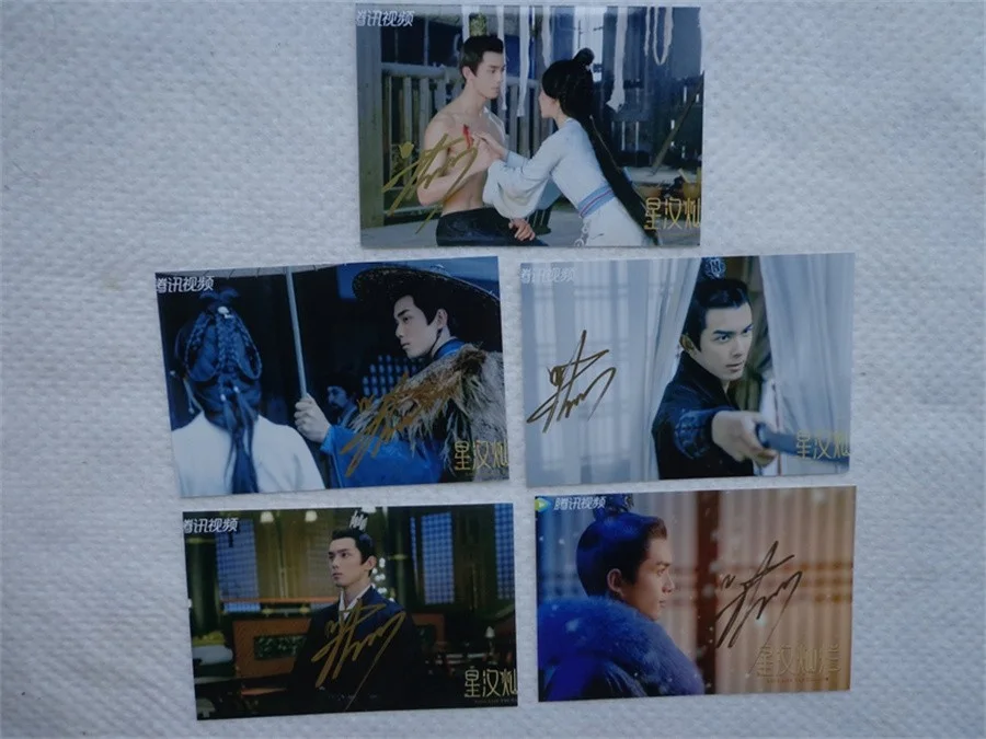 Zhao Lusi, Wulei — Love Like The Galaxy Zhao Lusi Wulei Autographed Signature Photo 6" Signed Photo, изображение 4