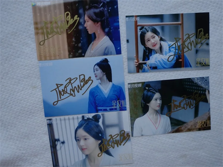 Zhao Lusi, Wulei — Love Like The Galaxy Zhao Lusi Wulei Autographed Signature Photo 6" Signed Photo, изображение 5