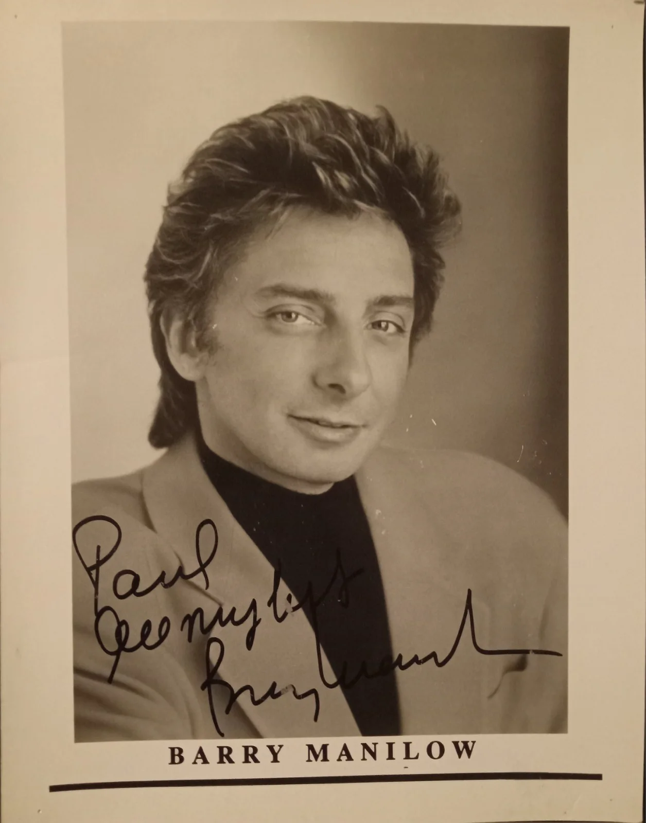 Barry Manilow 8X10 Photo Hand Signed Autograph, изображение 2