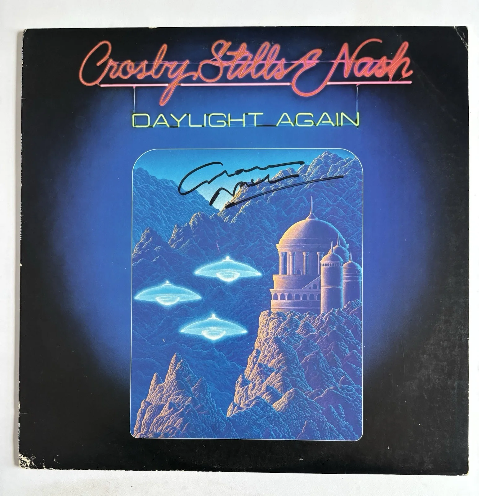GRAHAM NASH Signed CROSBY STILLS NASH Daylight Again Vinyl RECORD JSA COA, image 2