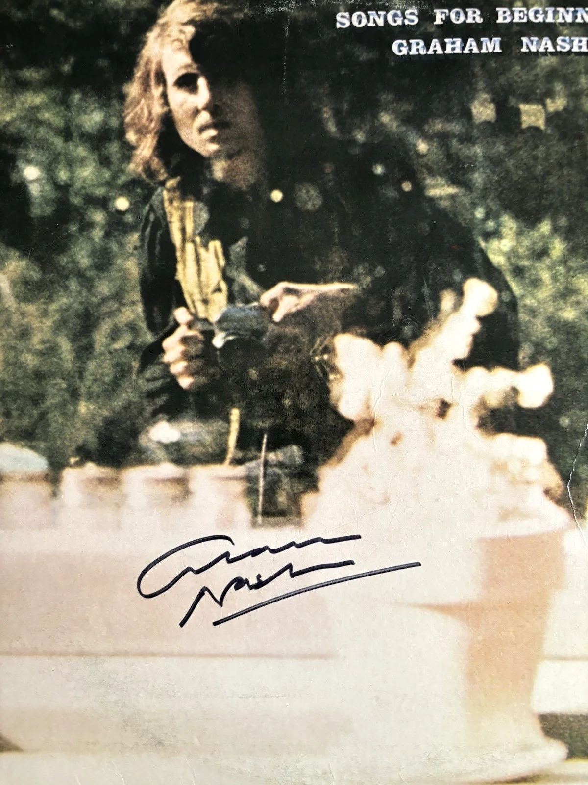 GRAHAM NASH Signed SONGS FOR Vinyl RECORD JSA COA Crosby Stills Young CSN, изображение 3