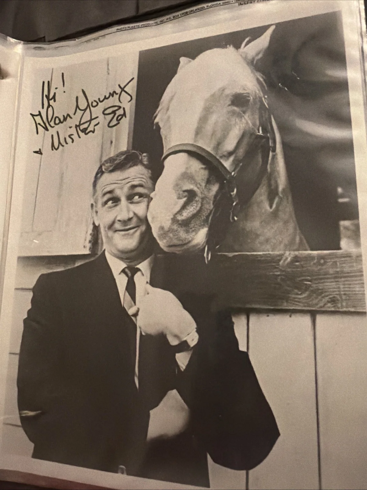 Alan Young Signed 8x10 Photo – Mister Ed Autograph, image 3