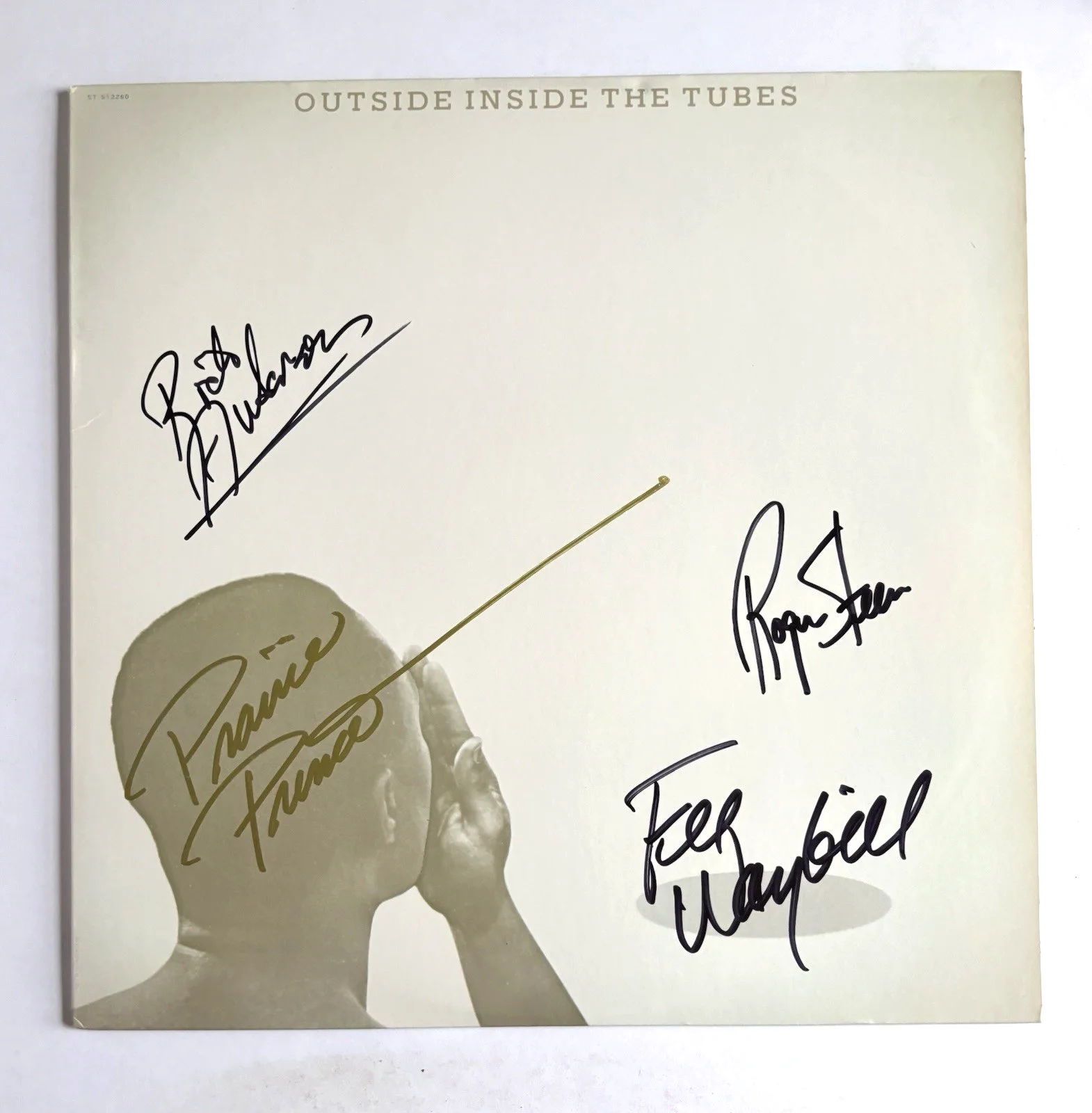THE TUBES Signed OUTSIDE Vinyl RECORD JSA COA Fee Waybill STEEN Anderson PRINCE, image 2
