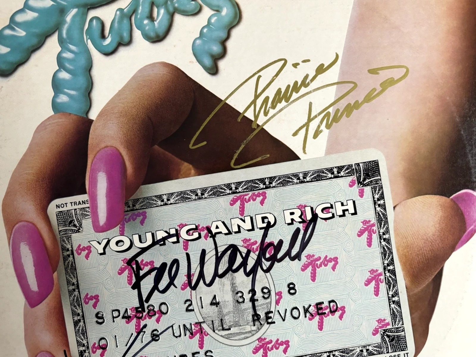 THE TUBES Signed YOUNG Vinyl LP RECORD JSA COA Fee Waybill STEEN Anderson PRINCE, изображение 4
