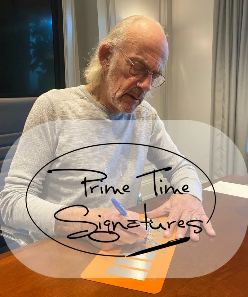 CHRISTOPHER LLOYD — Christopher Lloyd Signed Back to the Future Part 2 License Plate Auto Beckett, image 2