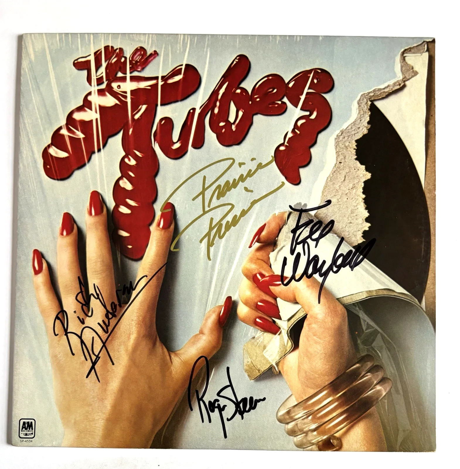 THE TUBES Signed FIRST Vinyl LP RECORD JSA COA Fee Waybill STEEN Anderson PRINCE, image 2