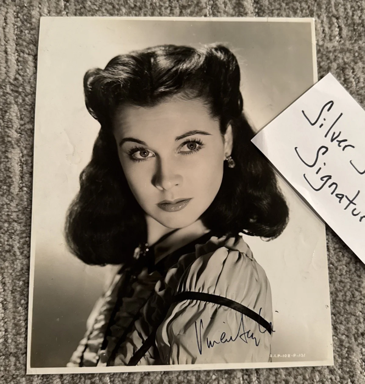 Scarlett O’Hara Vivien Leigh Gone With The Wind Iconic SIGNED PHOTO JSA COA, image 3