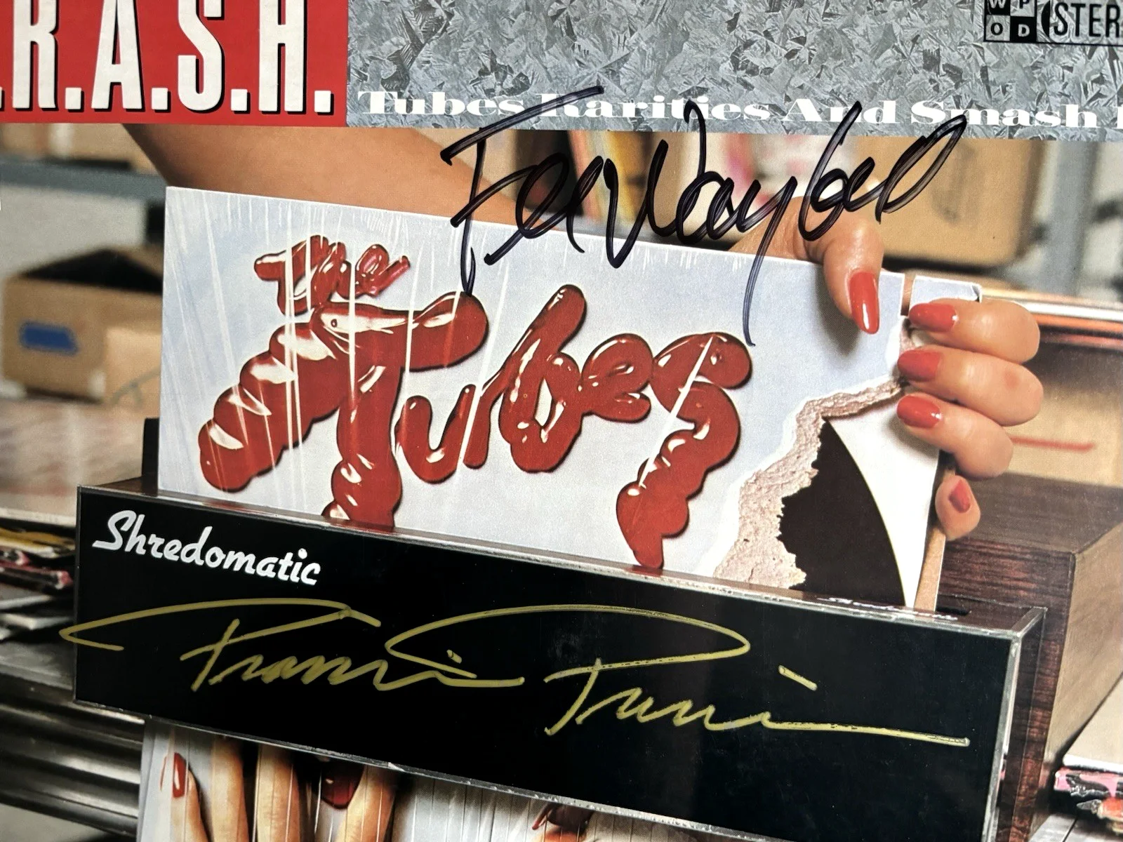 THE TUBES Signed TRASH Vinyl LP RECORD JSA COA Fee Waybill STEEN Anderson PRINCE, изображение 3