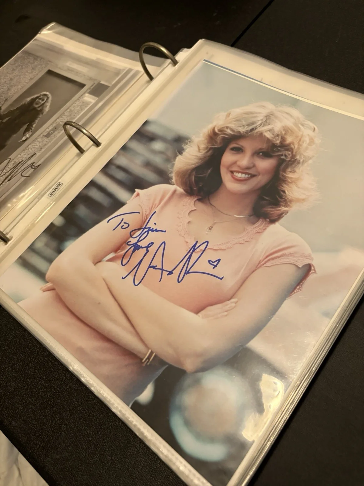Nancy Allen Signed 8x10 Color Photo - Pink Top Portrait, image 2