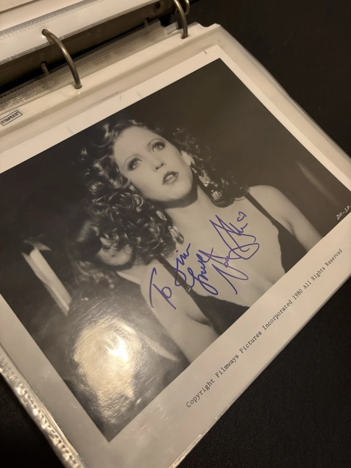 Nancy Allen Signed 8x10 B&W Photo - Dressed to Kill, image 2