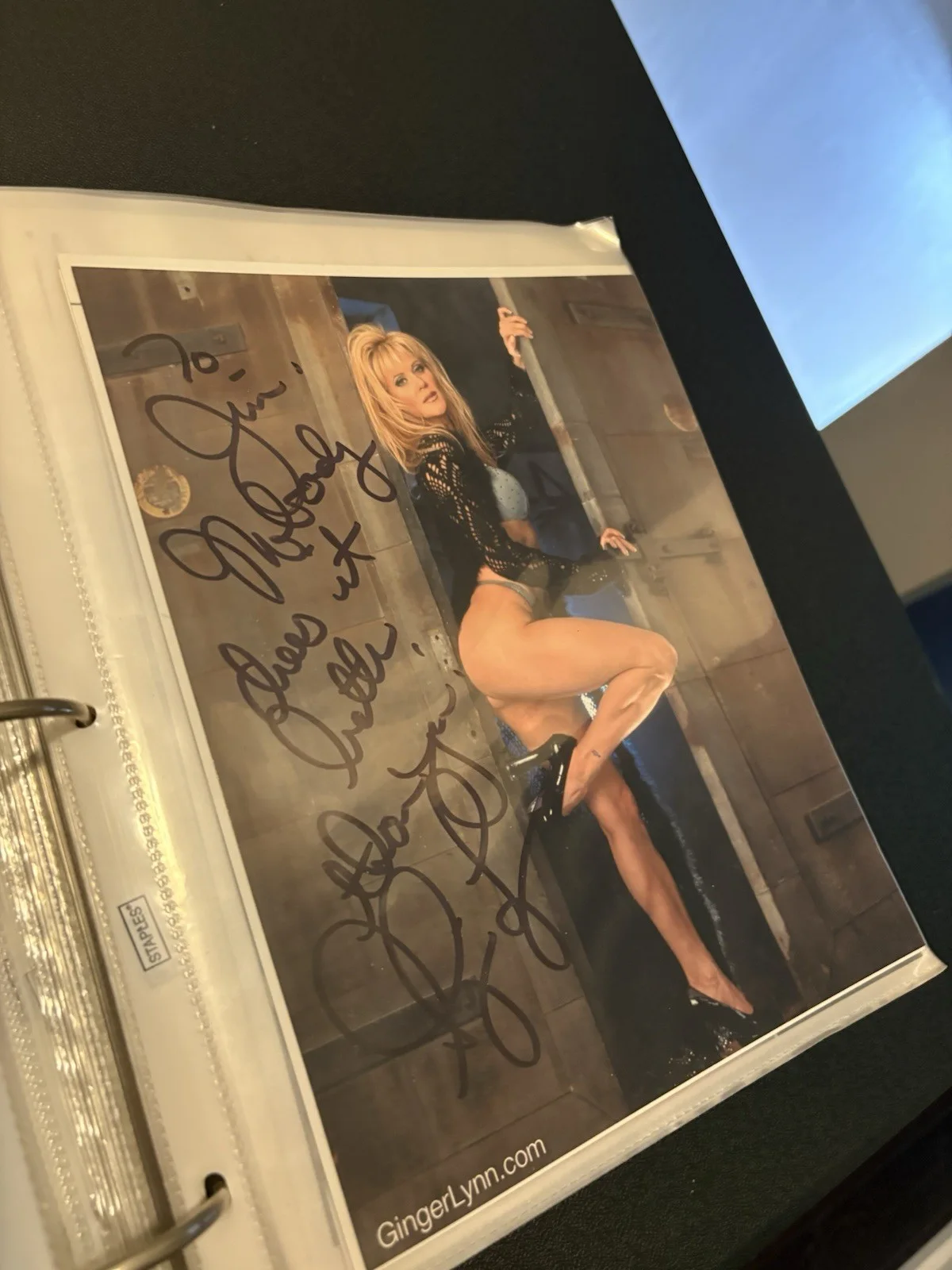 Ginger Lynn Signed 8x10 Color Photo - Glamour Shot, image 2