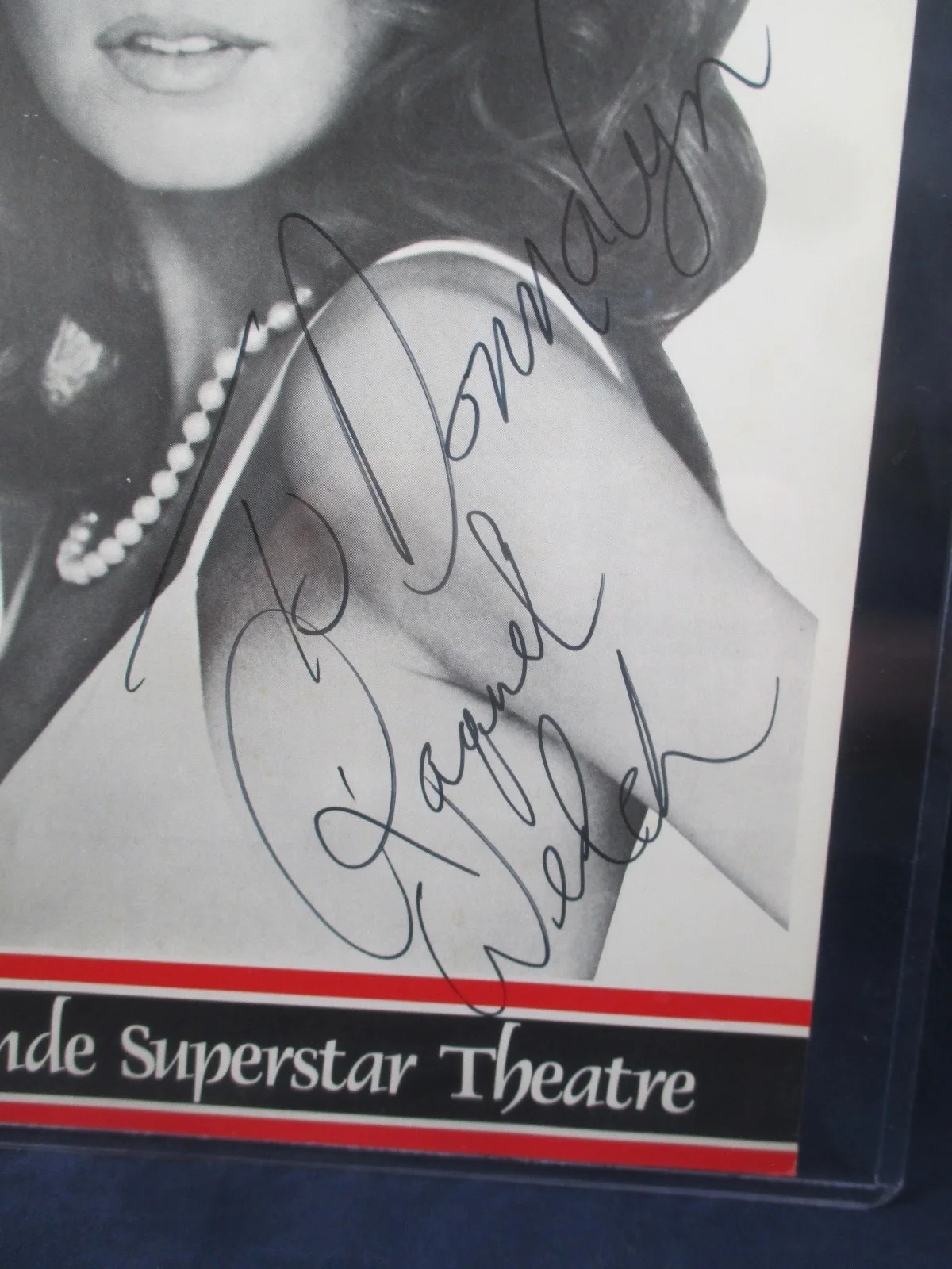 Raquel Welch — Raquel Welch Signed Autographed PROGRAM LaRonde Theater Miami With Jim STAFFORD, image 3