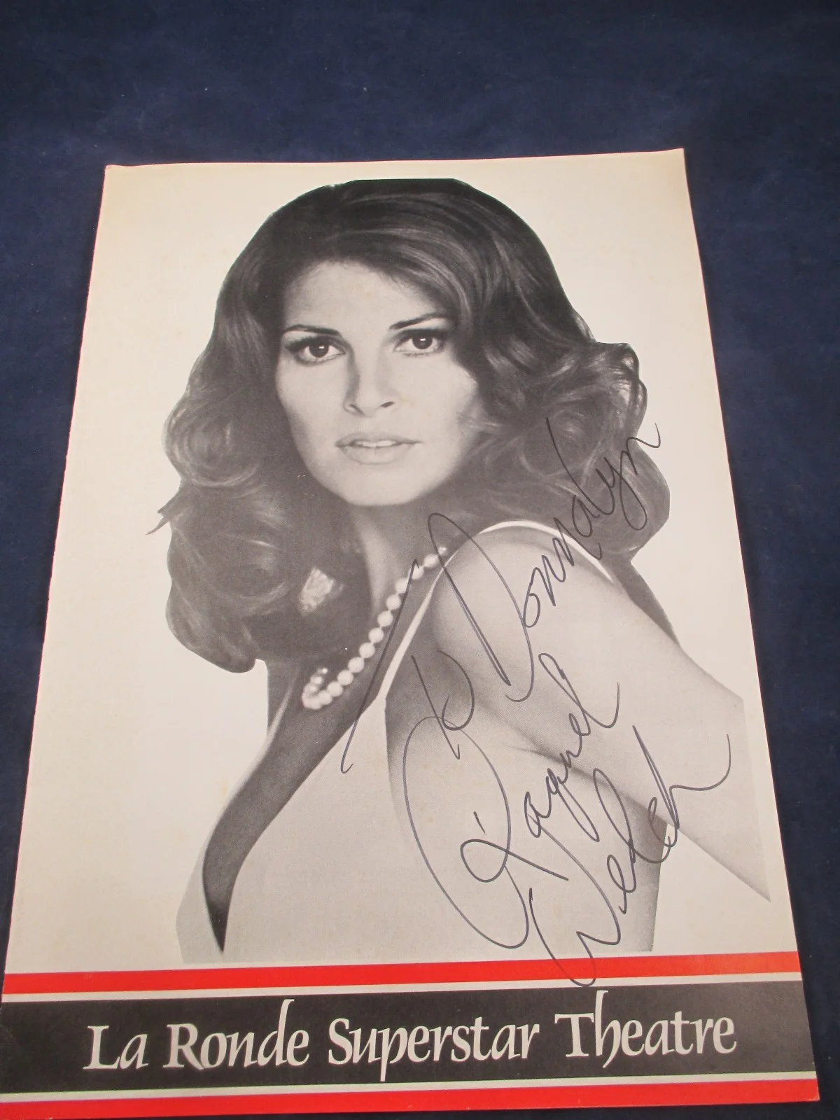Raquel Welch — Raquel Welch Signed Autographed PROGRAM LaRonde Theater Miami With Jim STAFFORD, image 5