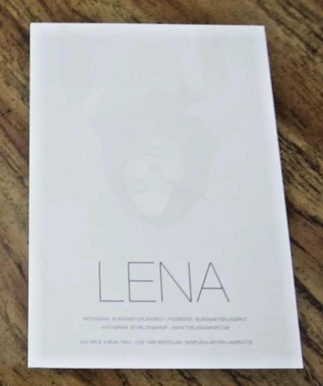 Lena Meyer-Landrut Musician Autographed Signed 4X5.75 Photo "My Cassette Player", image 2