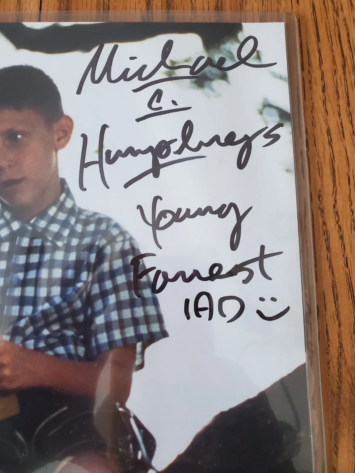 Hanna Hall, Michael C. Humphreys — FORREST GUMP 11X14 Autographed Photo signed by Young Forrest and Young Jenny JSA, image 3