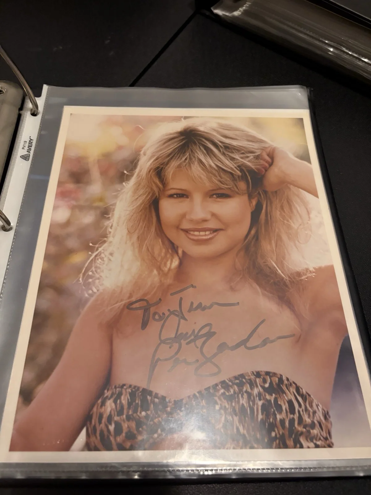 Pia Zadora Signed 8x10 Color Photo - Leopard Bikini, изображение 3