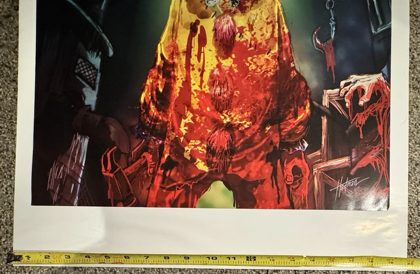 Rob Zombie — RARE 31 Original Signed Movie Poster TIME TO PLAY Horror 24x18 Rob Zombie COA, изображение 2