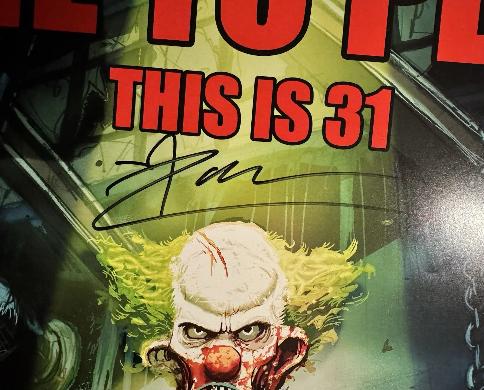 Rob Zombie — RARE 31 Original Signed Movie Poster TIME TO PLAY Horror 24x18 Rob Zombie COA, изображение 4