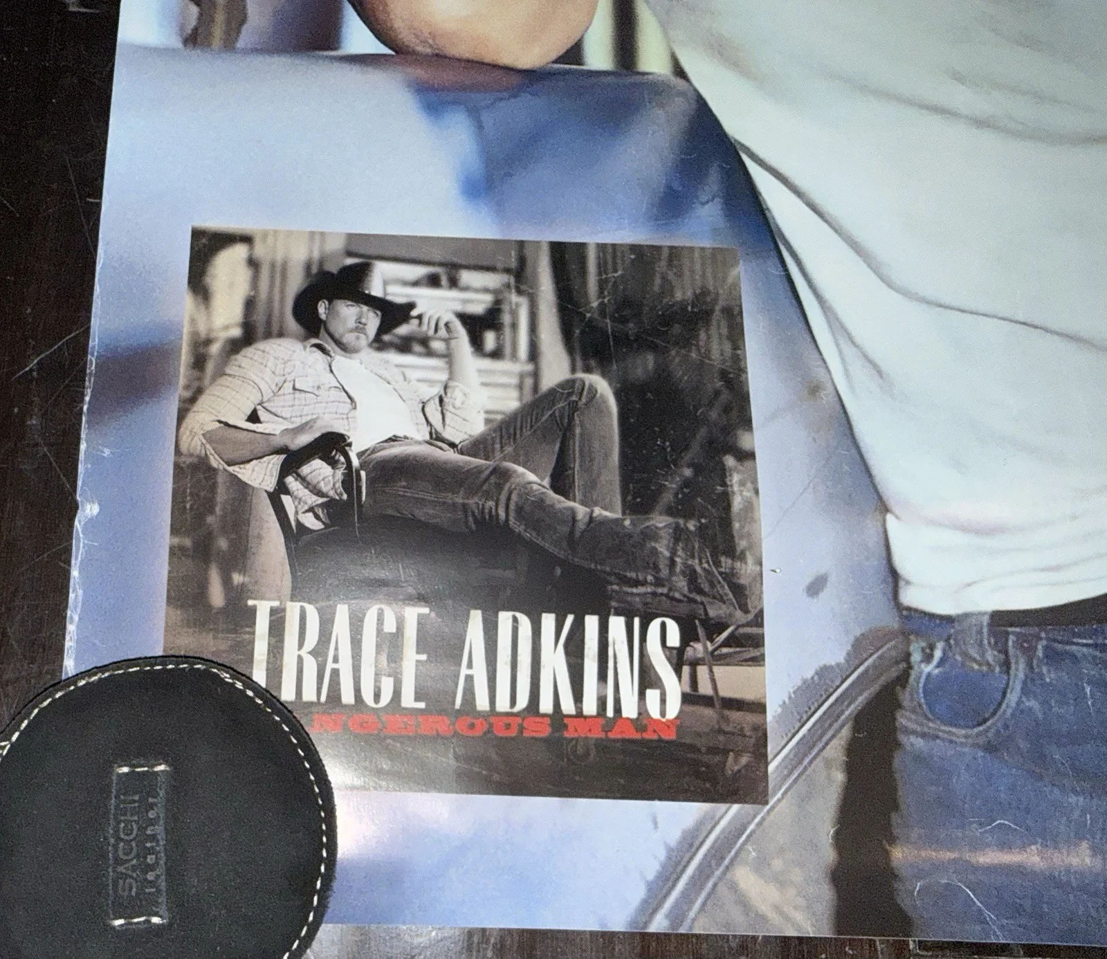 Trace Adkins Signed 19x28 Dangerous Man Album Release Poster Capitol Records, изображение 4