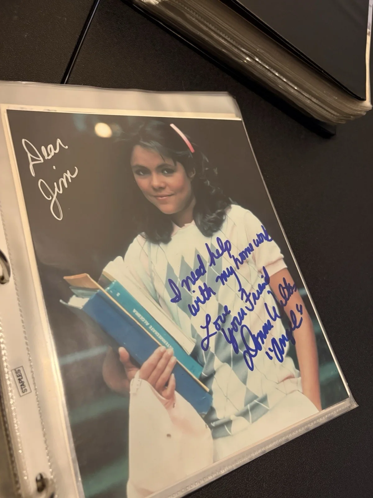 Donna Wilkes Signed 8x10 Color Photo - Angel Homework, image 2