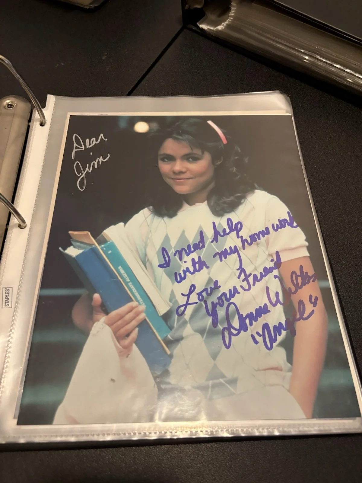 Donna Wilkes Signed 8x10 Color Photo - Angel Homework, image 3