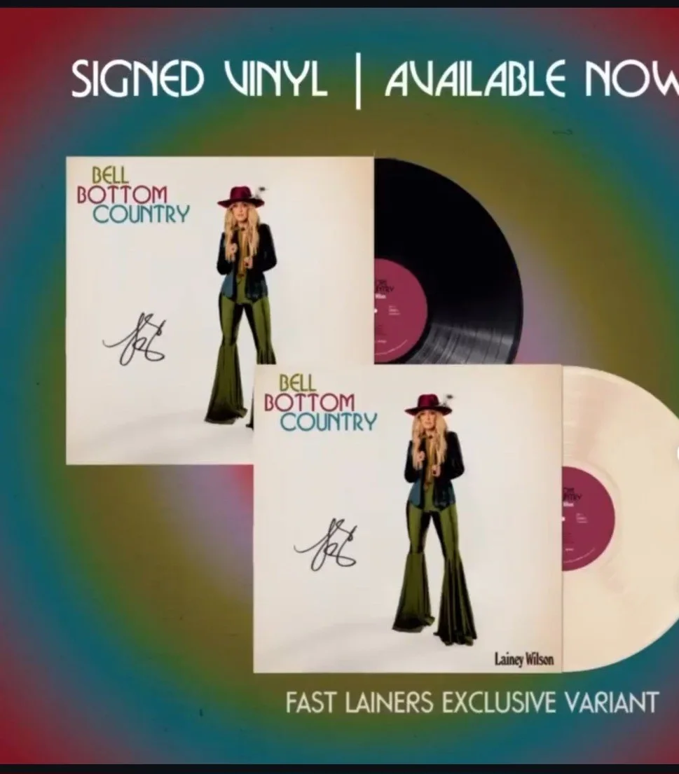 Lainey Wilson Autographed Bell Bottom Country Vinyl (Jsa), изображение 3