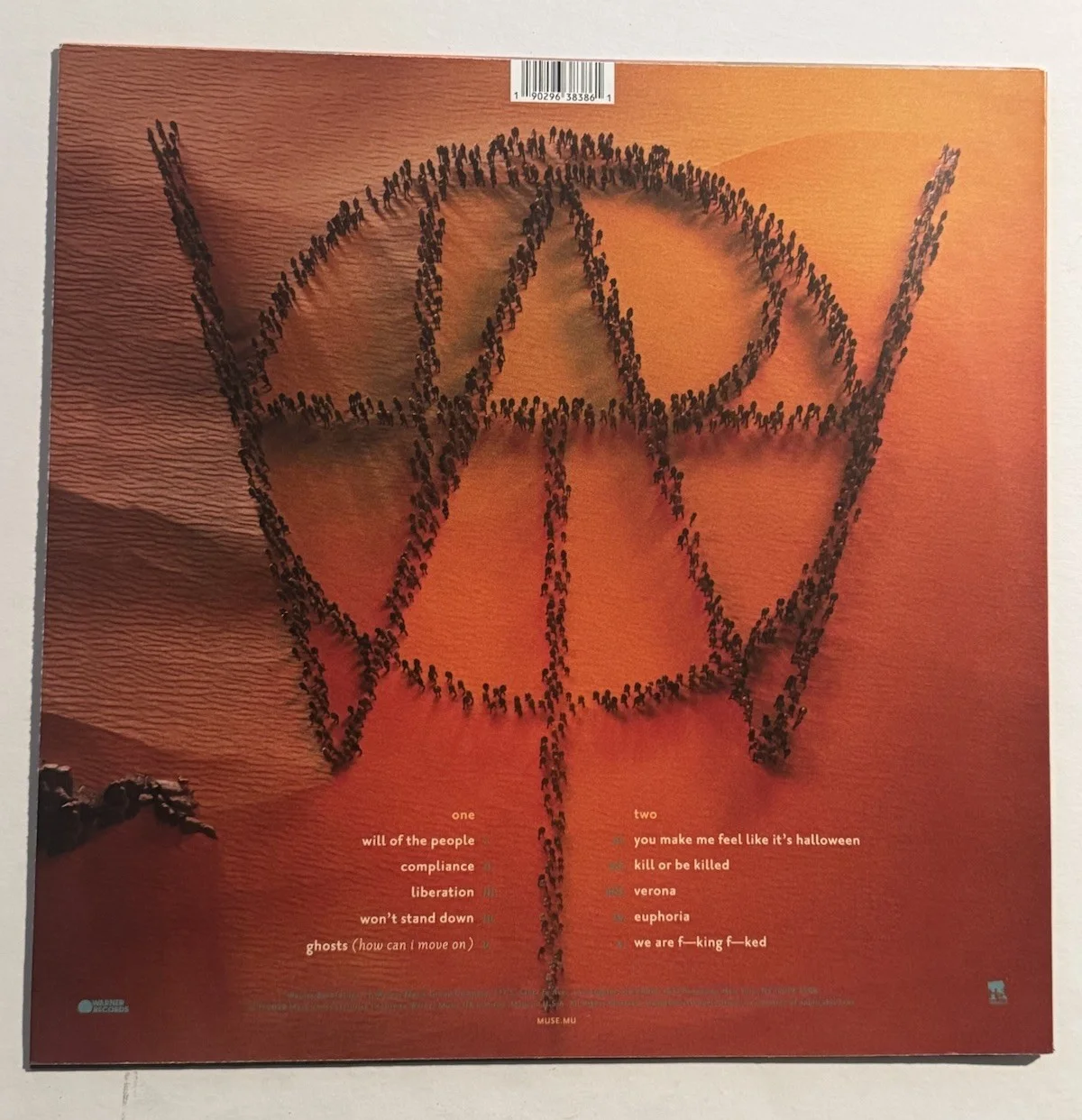 MUSE BAND SIGNED WILL OF THE PEOPLE VINYL ALBUM RECORD AUTOGRAPHED RARE COA, изображение 2