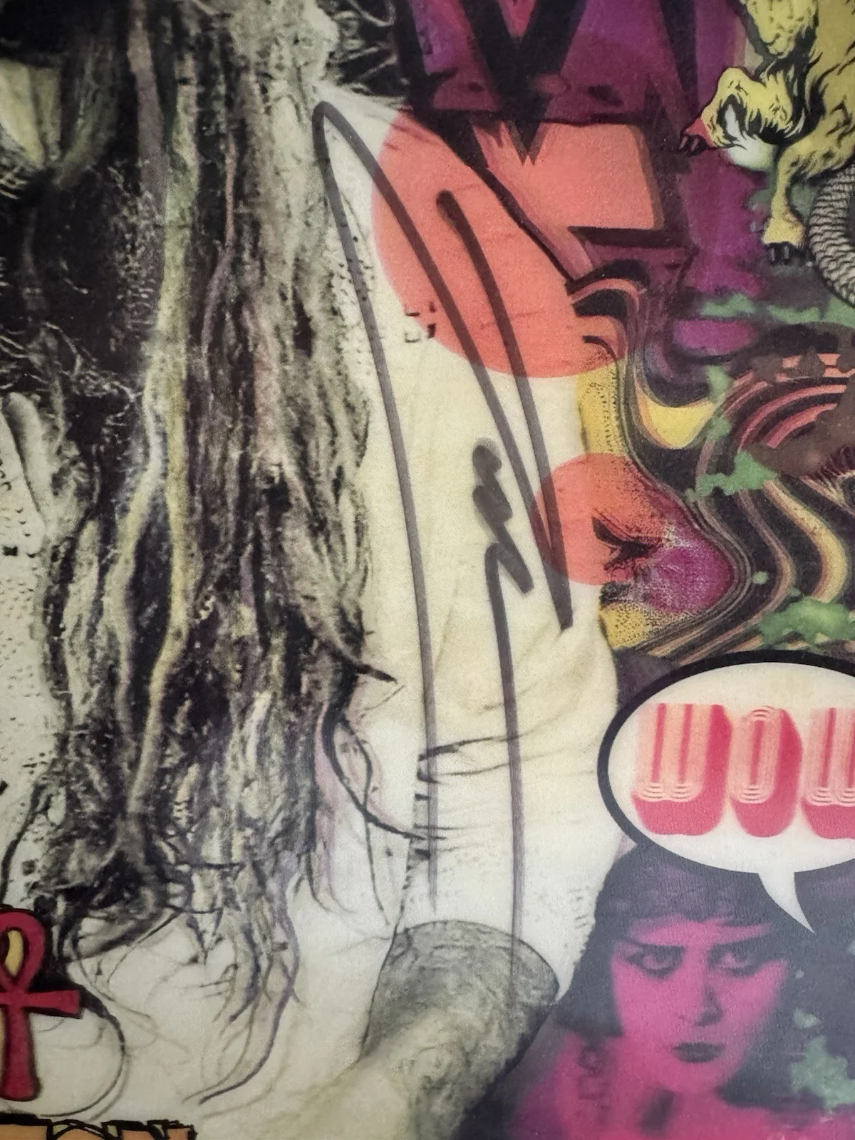 Rob Zombie Electric Warlock Acid Witch Autographed Original Record Insert COA, image 2