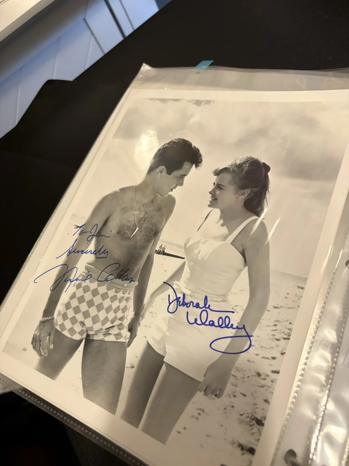 Deborah Walley & Michael Callan Signed 8x10 Photo - Gidget, image 2