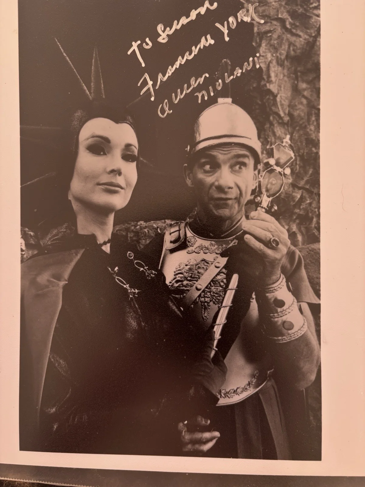 Francine York — Francine York autograph 8” X 10” B/W Photo Lost In Space