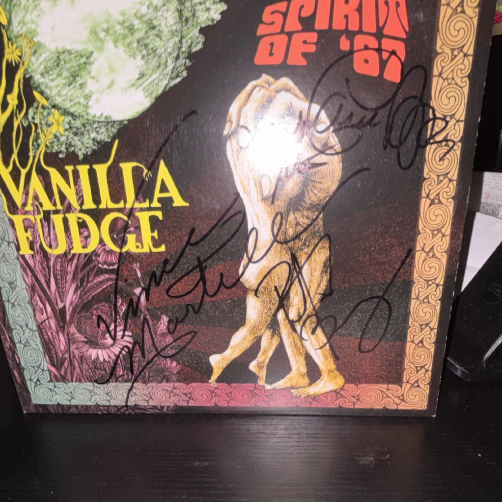 Vanilla Fudge Spirit of '69 Autographed Vinyl Record Beckett Authentication, изображение 2