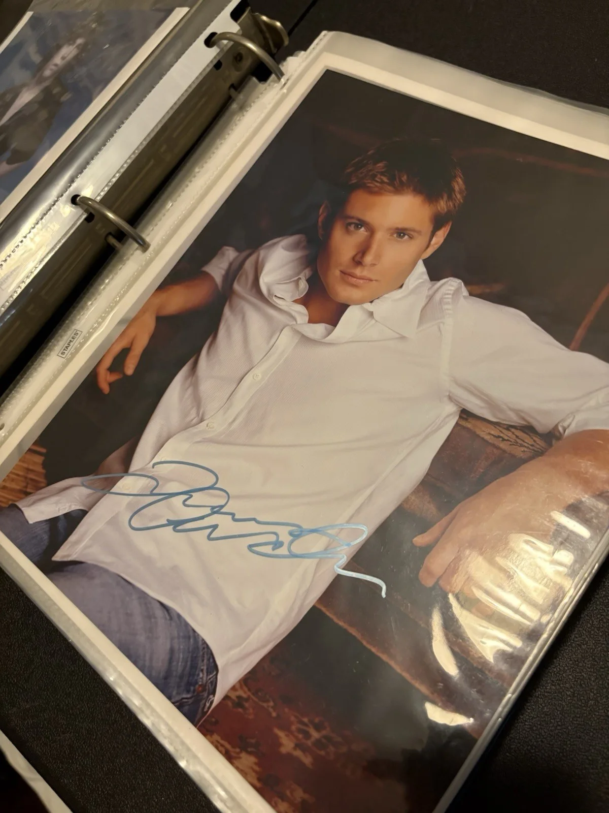 Jensen Ackles Signed 8x10 Color Photo - Early Headshot, изображение 2