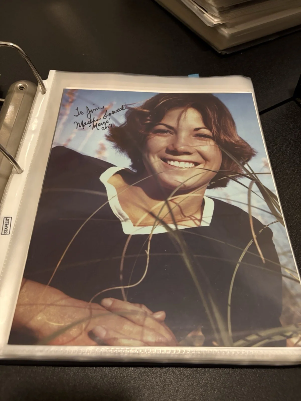 Martha Swatek Signed 8x10 Color Photo - Jaws 2 Marge Inscribed To Jim, изображение 2