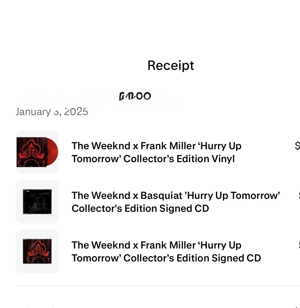 Autographed THE WEEKND CD & Booklet Signed, image 2