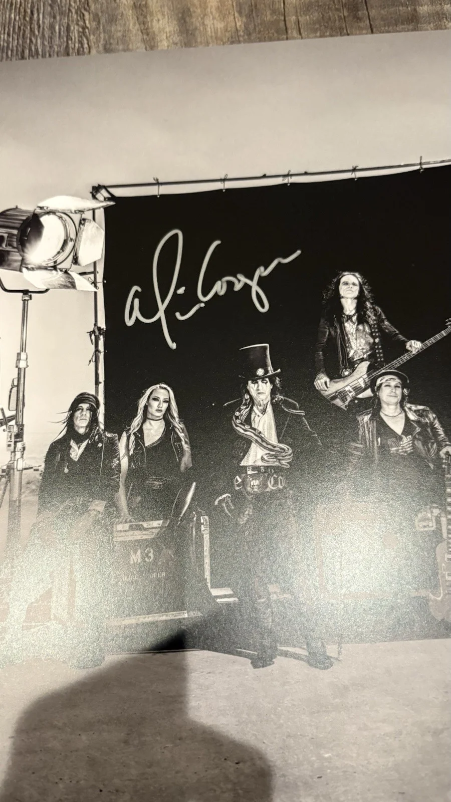 Alice Cooper- Road 2LP/DVD BLACK VINYL - Autographed - Signed Insert - Album Lp, image 2
