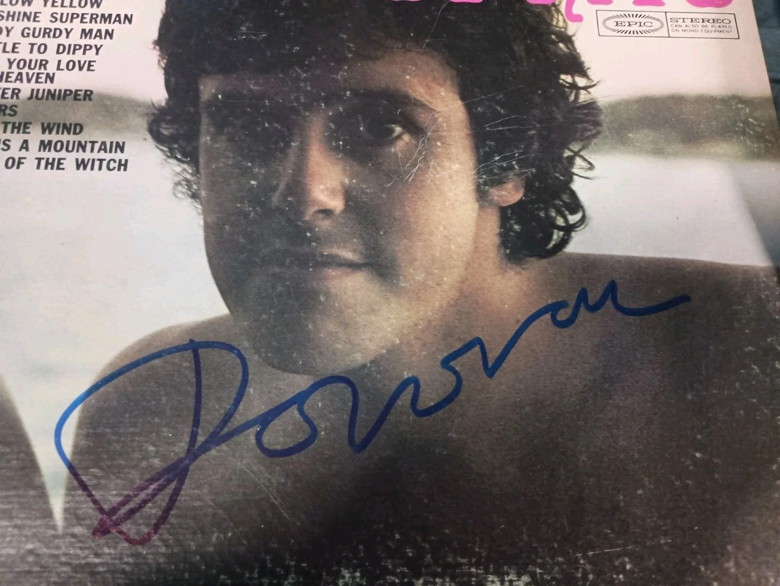 Donovan SIGNED Greatest Hits Album LP Vinyl Gatefold 1969 Mellow Yellow JSA, изображение 5