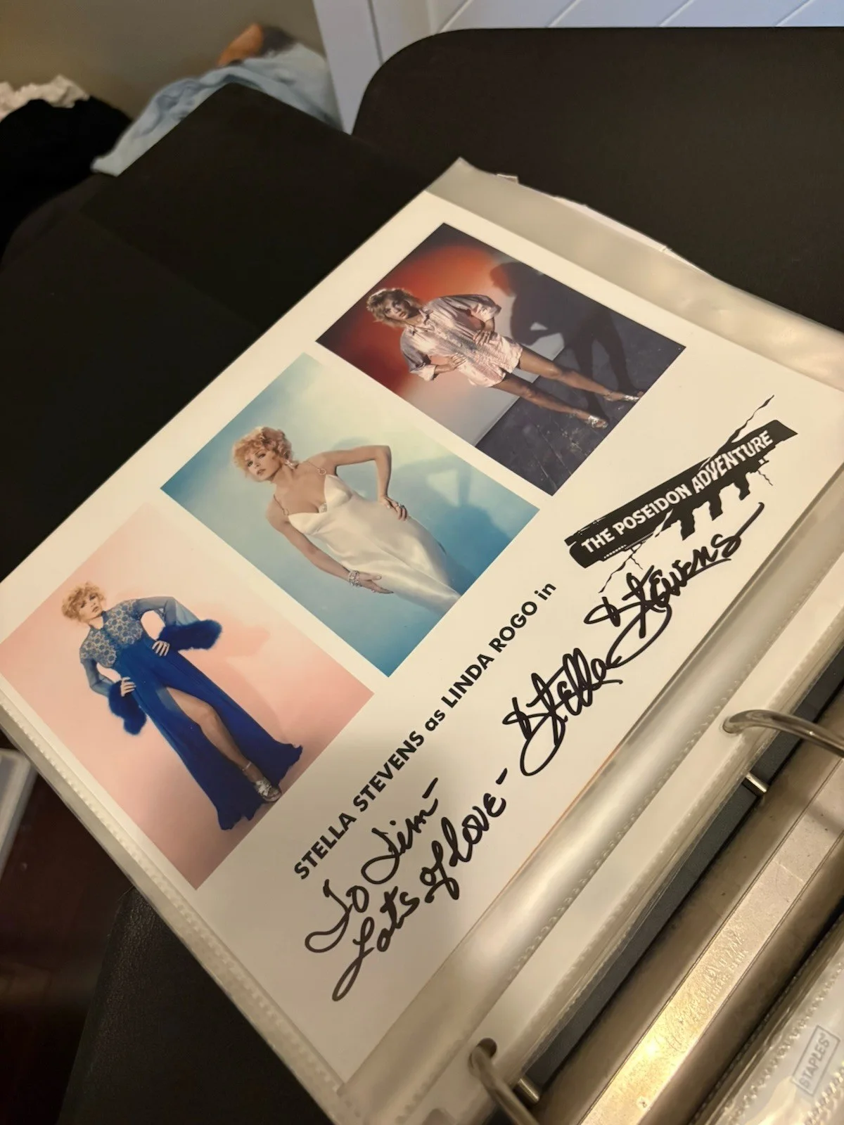 Stella Stevens Signed 8x10 Poseidon Adventure Tribute - Inscribed To Jim, изображение 3