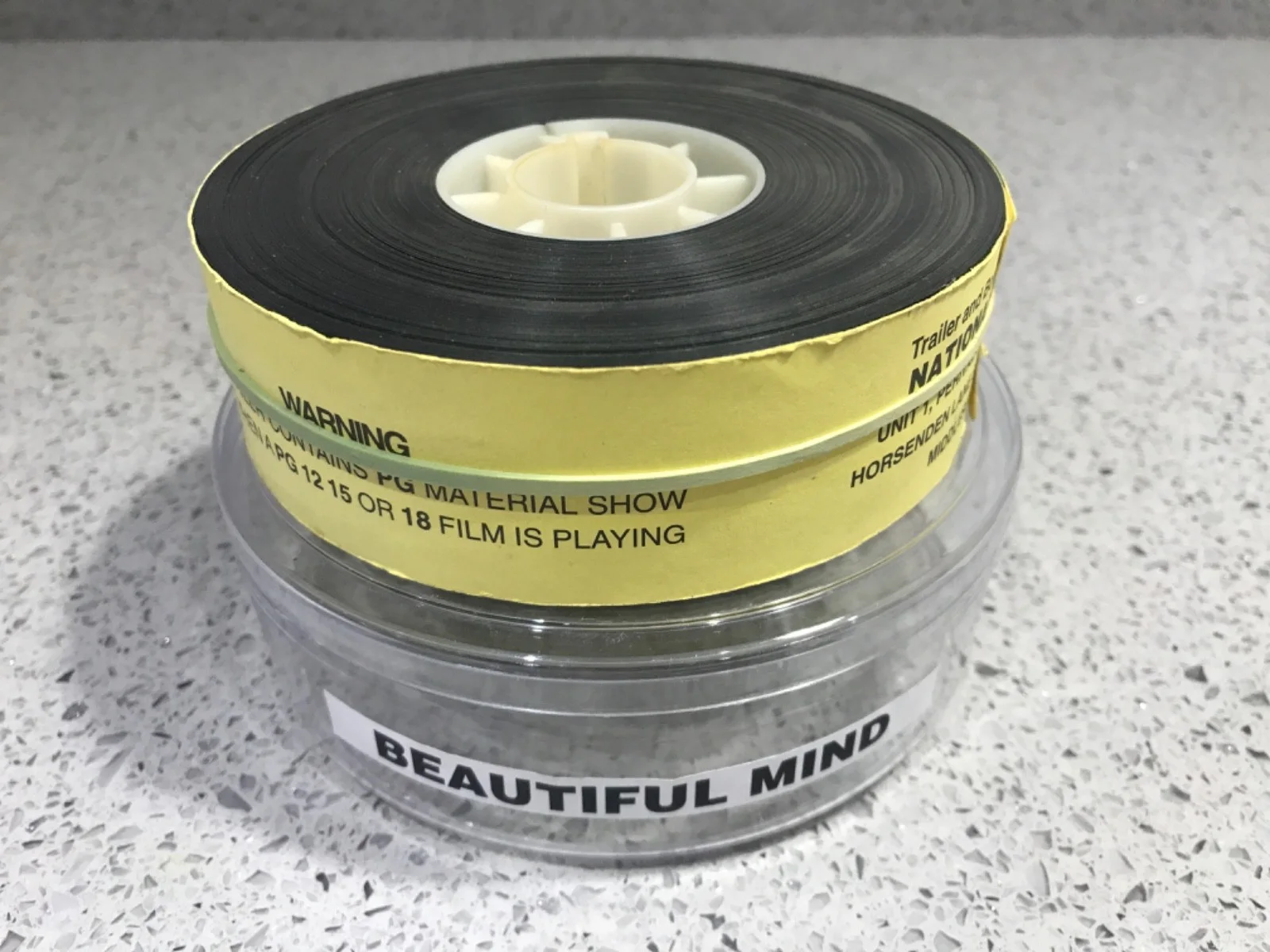 35mm Movie Trailer Film Cell Cinema Reel - A BEAUTIFUL MIND (2001) Russell Crowe, изображение 2