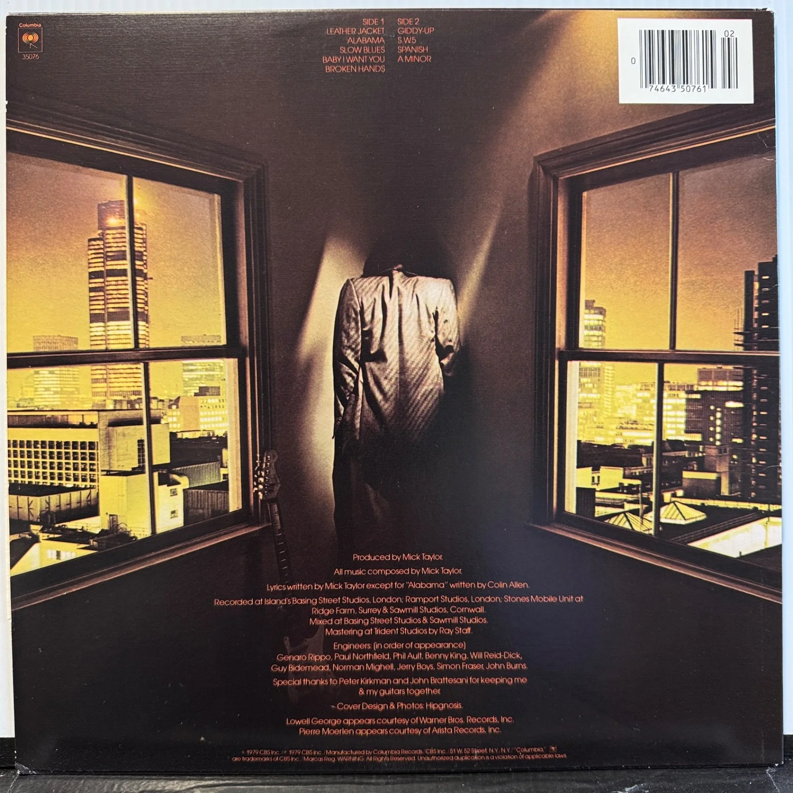 MICK TAYLOR (Rolling Stones) "Mick Taylor" AUTOGRAPHED usa VINYL album NM!, изображение 3