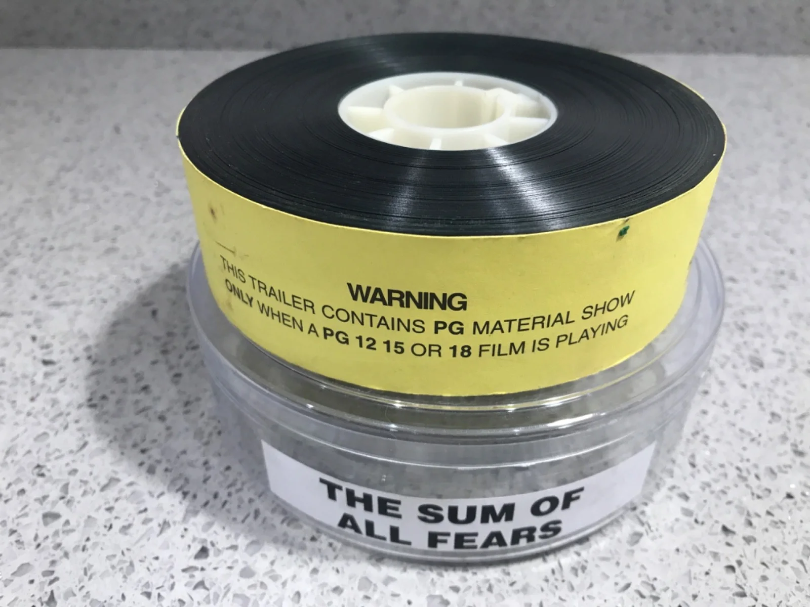 35mm Movie Trailer Film Cell Cinema Reel - THE SUM OF ALL FEARS (2002) - Flat, изображение 2