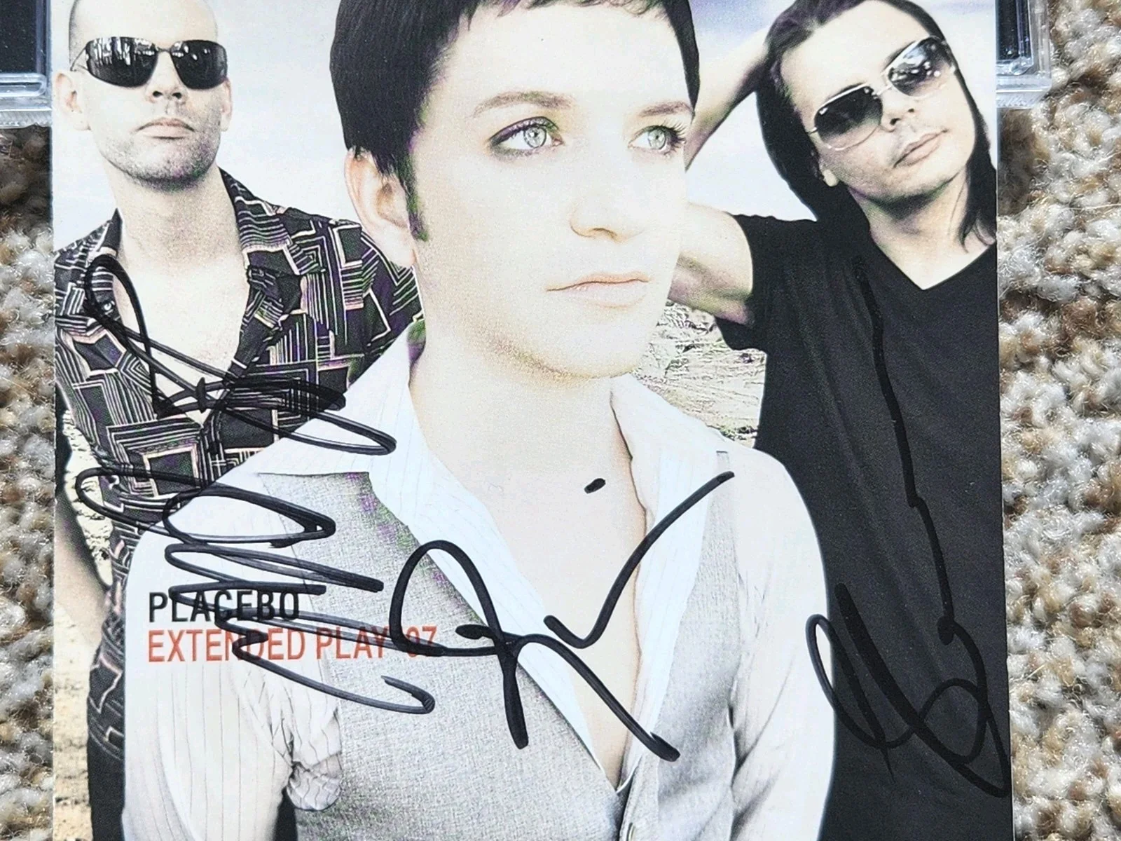 Rare Signed PLACEBO CD Extended Play 07 Autographed All Members Live Tracks, изображение 3